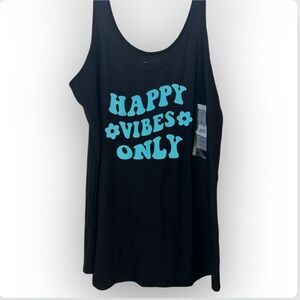 No Boundaries Happy Vibes only Tank Top